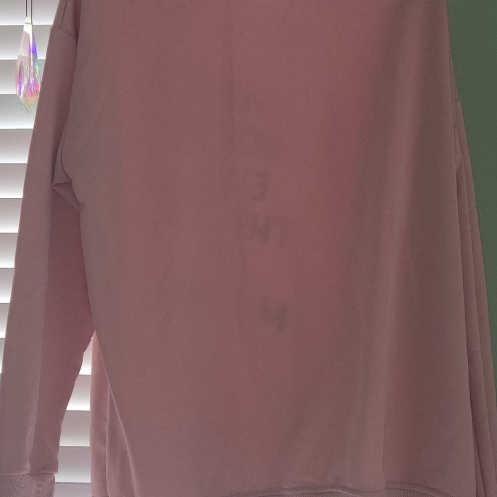 Pink Sweatshirt Motivational Funny Quote Very Cozy Size Large - Picture 4 of 4